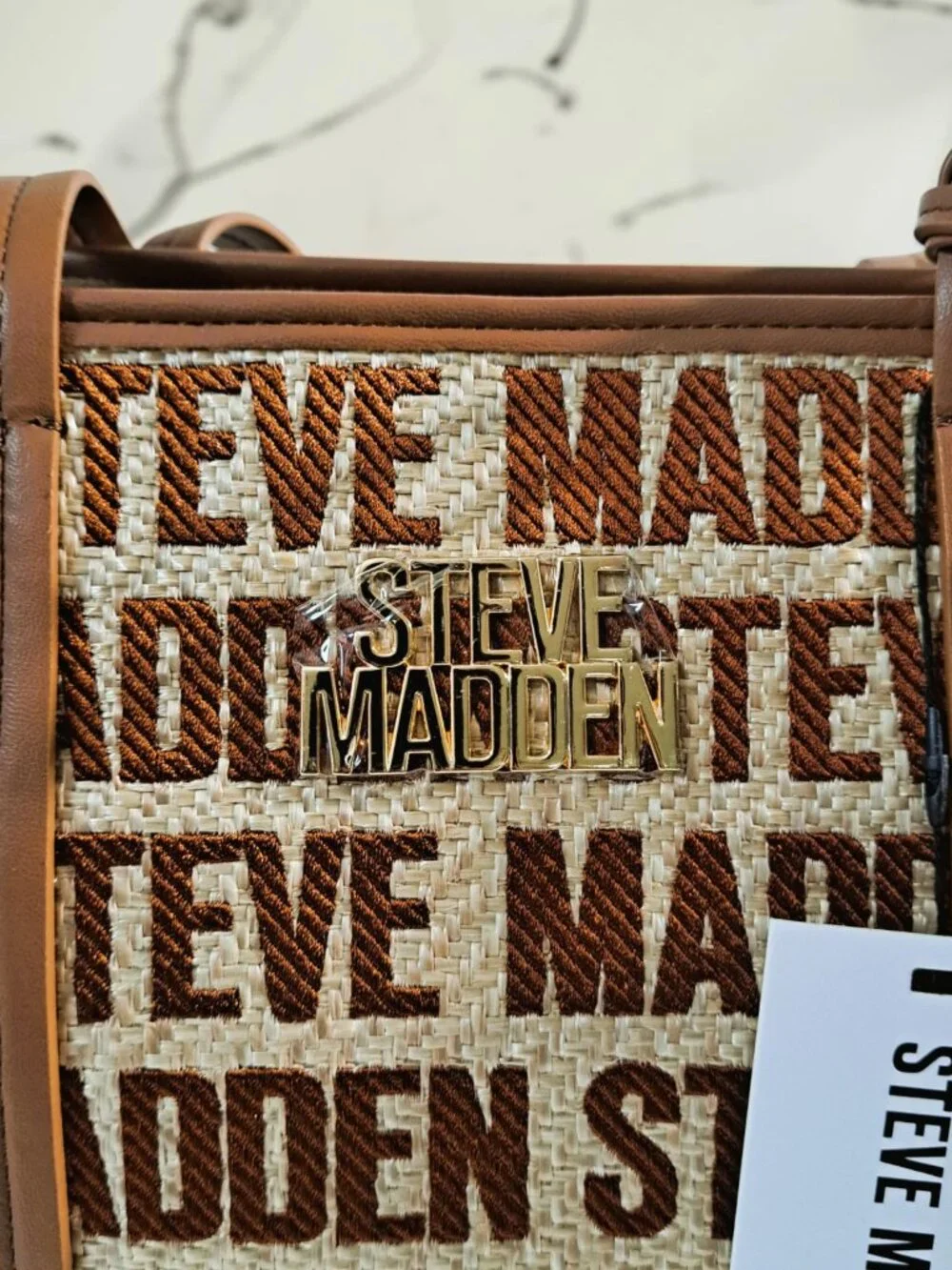 Steve Madden DO371430 Brown Bmelrose Nutshell Satchel Bag